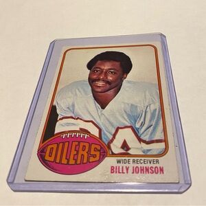 Billy "White Shoes" Johnson Rookie 1976 Topps Football Card Vintage Collectible